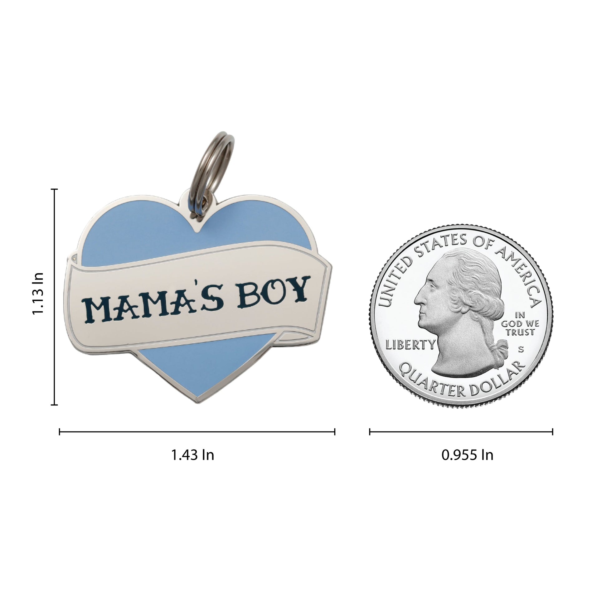 Mamas Boy Pet ID Tag - 3 Red Rovers
