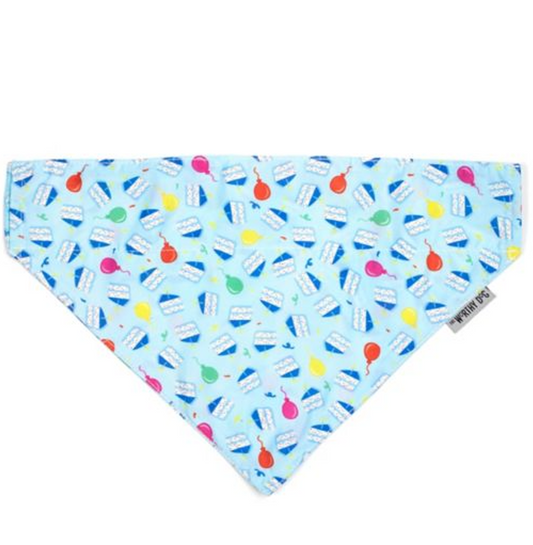 Birthday Blue Slip-On-Collar Bandana - 3 Red Rovers